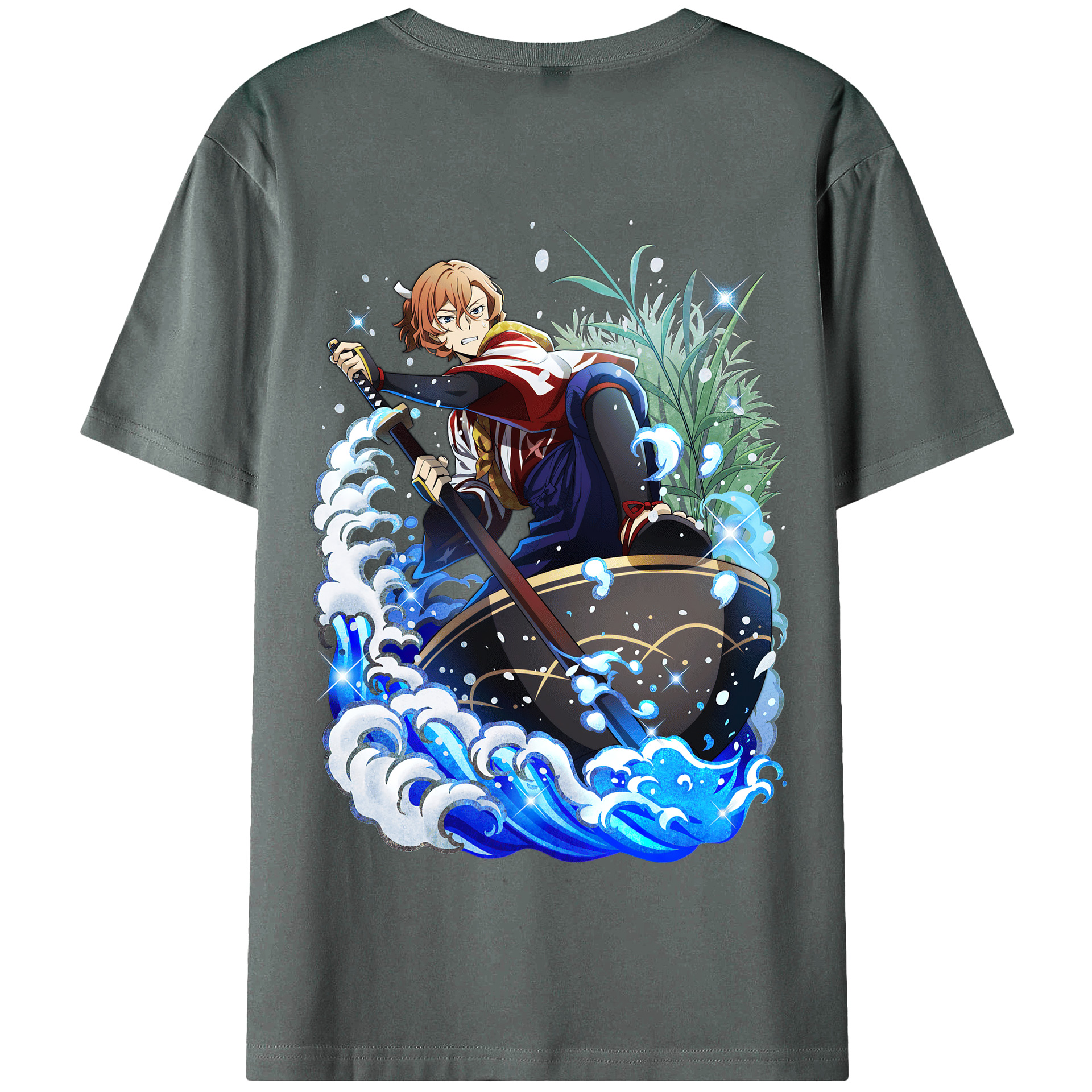（画像用） 文豪ストレイドッグス Bungo Stray Dogs 綿100％半袖Tシャツ（背面プリント）